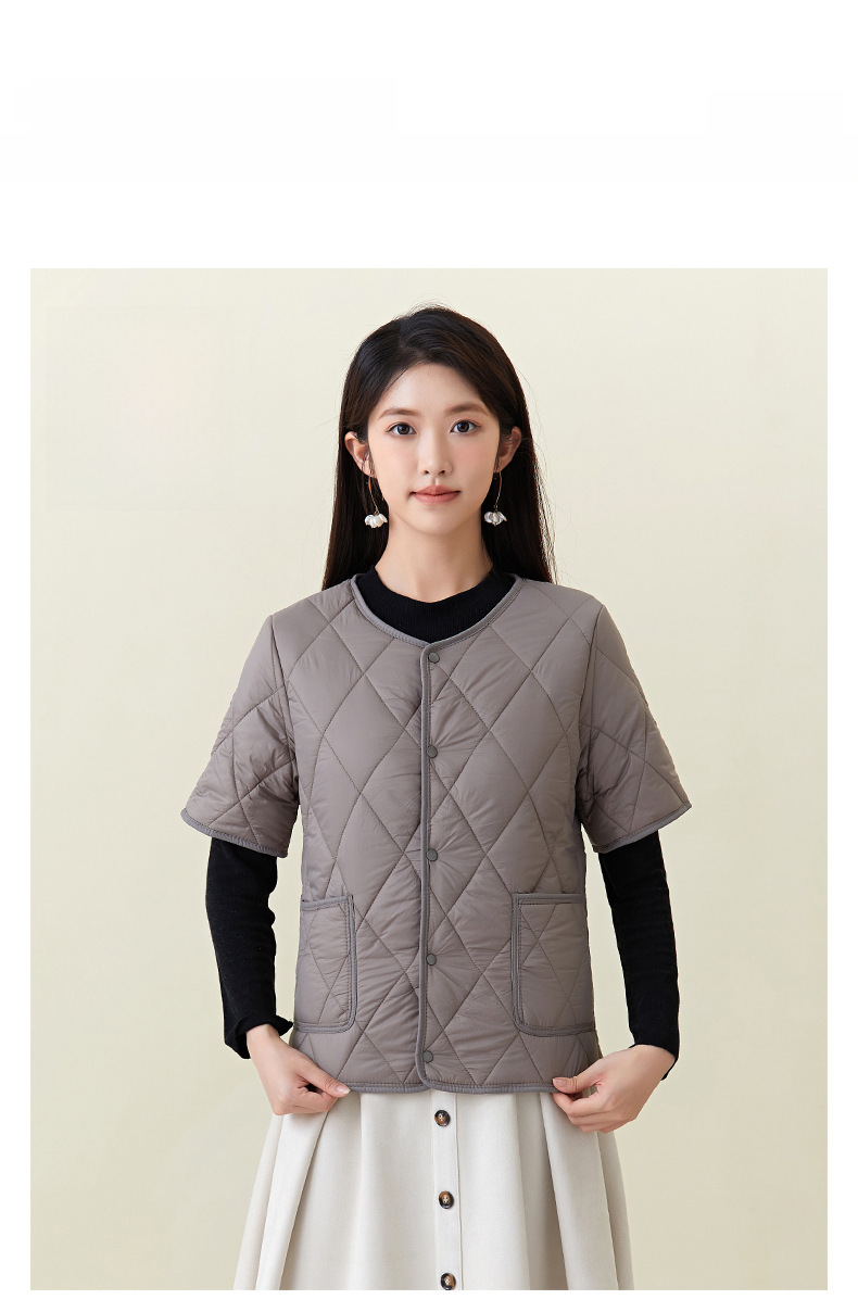 Varm vinterjacka för damer med fleecefoder för äldre kvinnor_voghion.com