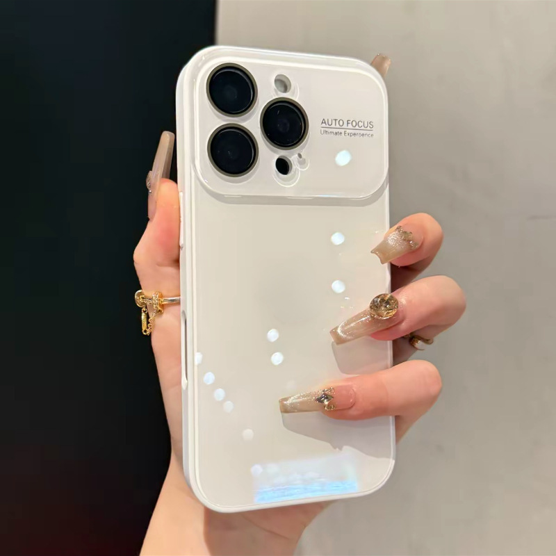 自带镜头膜适用苹果16promax大视窗手机壳iphone15玻璃新款14男女|undefined