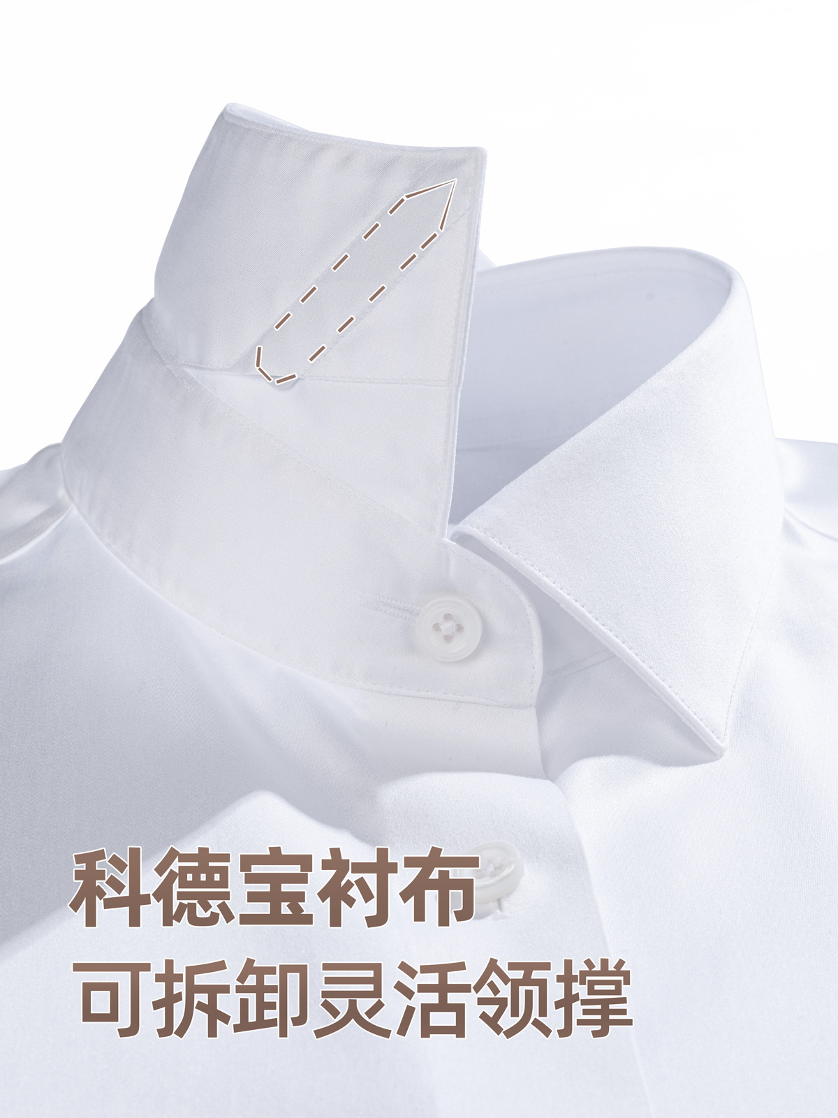 240 camisa de hombre de algodón DP sin quemar, vestido de manga larga de negocios, camisa de satén blanco puro de alta gama.
