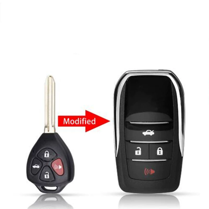 Подходит для Toyota Corolla Camry RAV4 Ruizhi Crown модификация автомобильного ключа складной пульт дистанционного управления сменный корпус