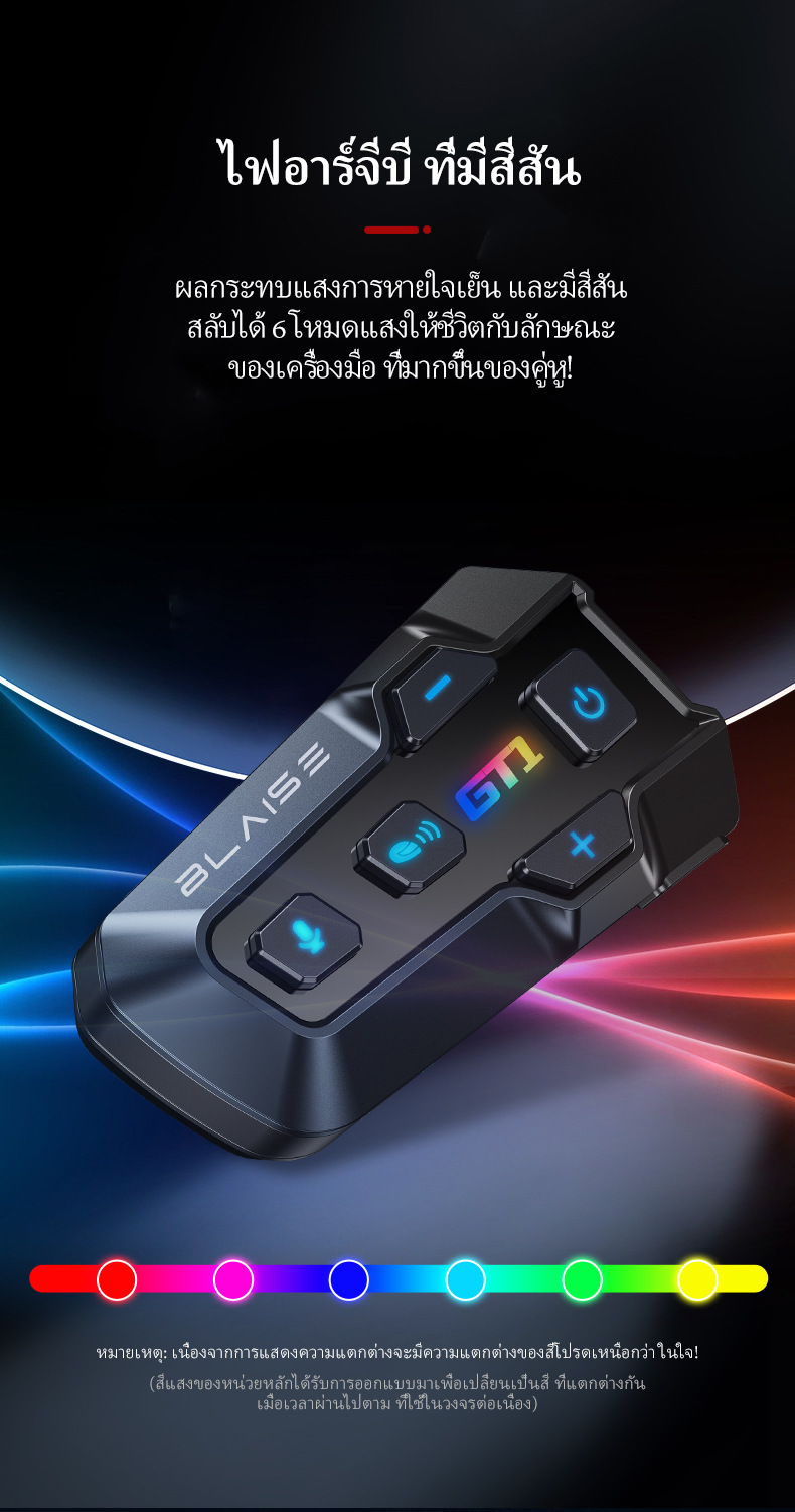 Blaise Gt1 0m Intercom Helmet Intercom Bluetooth Cross-Border Motorcycle Helmet Bluetooth Headset