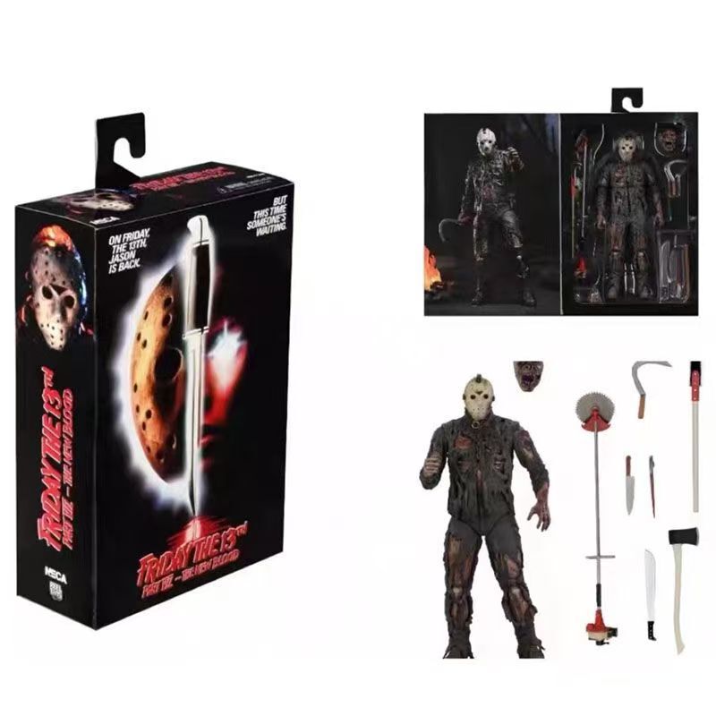 Neca 42003 Jason Black Friday New Blood Version 7inch Joints Movable Model Hand Model