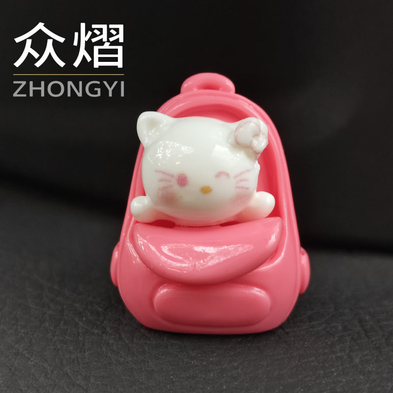 微景观创意三丽鸥书包装饰品卡通公仔配件迷你桌面树脂小摆件可爱|undefined