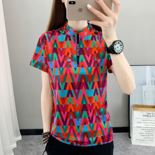 23D89 summer thin quick-drying T-shirt women's outdoor running quick-drying clothes sports short T breathable moisture wicking quick-drying clothes