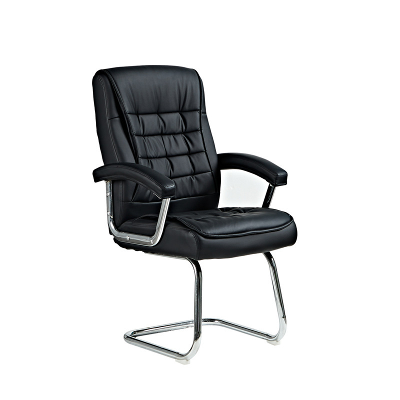 Black Office Chair Manufacturer Leather Computer Office Visitor Chair Task Manager Dormitory Commercial Office Chair