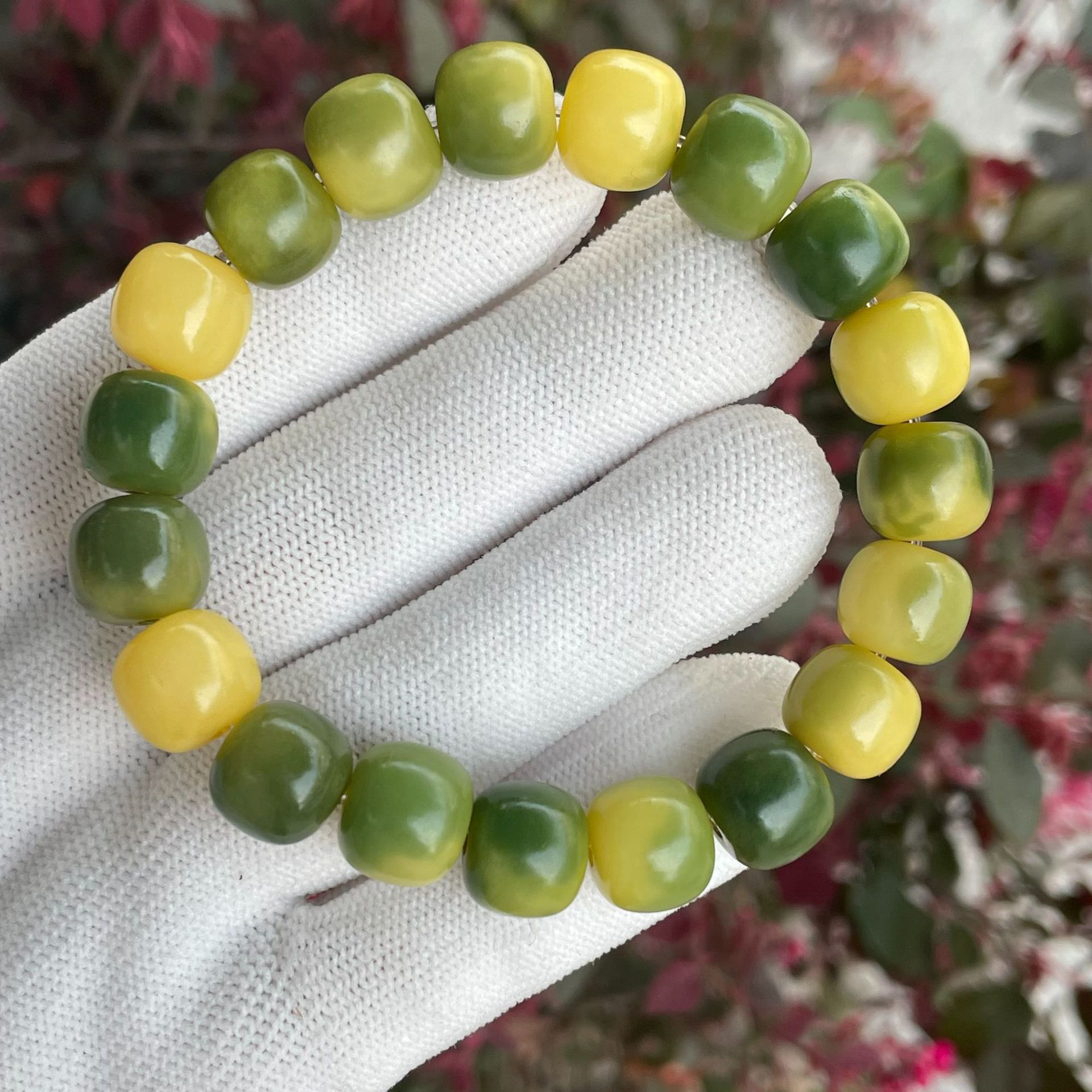 Original Ecología rica multi-tesoro pulsera de raíz de Bodhi color caramelo solo círculo bobinado suave tiro alto tres colores pulsera Bodhi