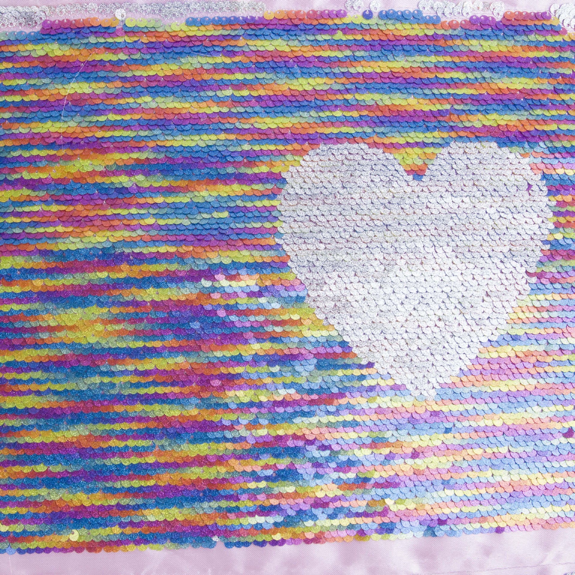 厂家加工定做 双面翻转珠片绣 鱼鳞绣 亮片布料 书皮箱包面料亮片