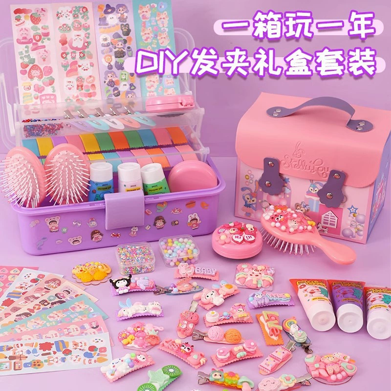 Ремесла DIY делает свой собственный крем-клей материал заколки для волос