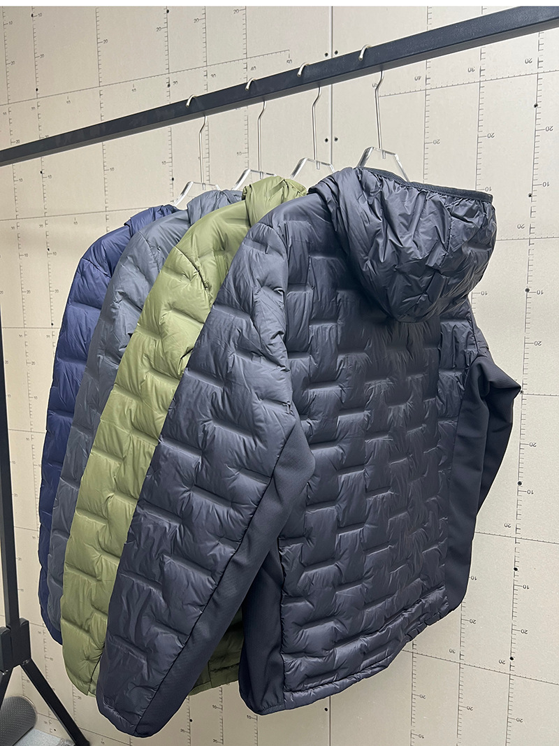 2025 nuevo chaqueta de plumón de hombre nuevo estándar 90 chaqueta caliente de moda con capuz