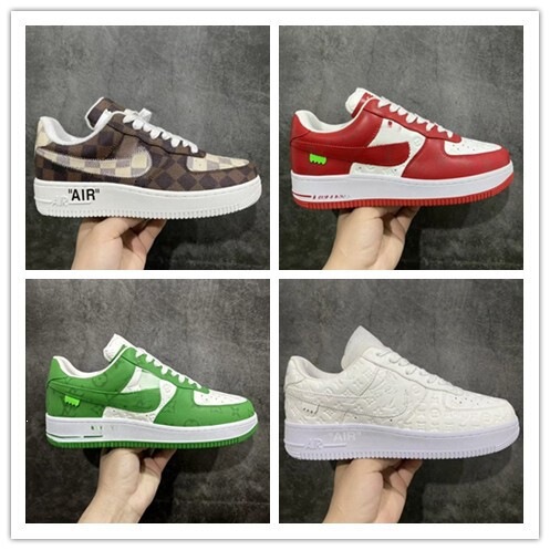 Putian Shoes Pure Original AF1 Co-branded OFF Skate Shoes Men's Casual Skateboarding Shoes Air Force One AIR Sneakers Sports Shoes Putian Shoes Pure Original AF1 Co-branded OFF Skate Shoes Men's Casual Skateboarding Shoes Air Force One AIR Sneakers Sports Shoes