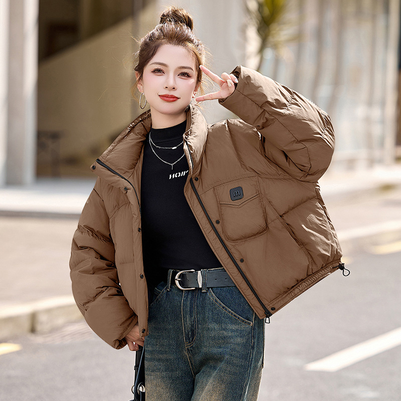 Short down Jacket for Women, Winter, Petite, Lightweight, 2025 New Style, Casual, Fashionable, Warm Puffer Coat