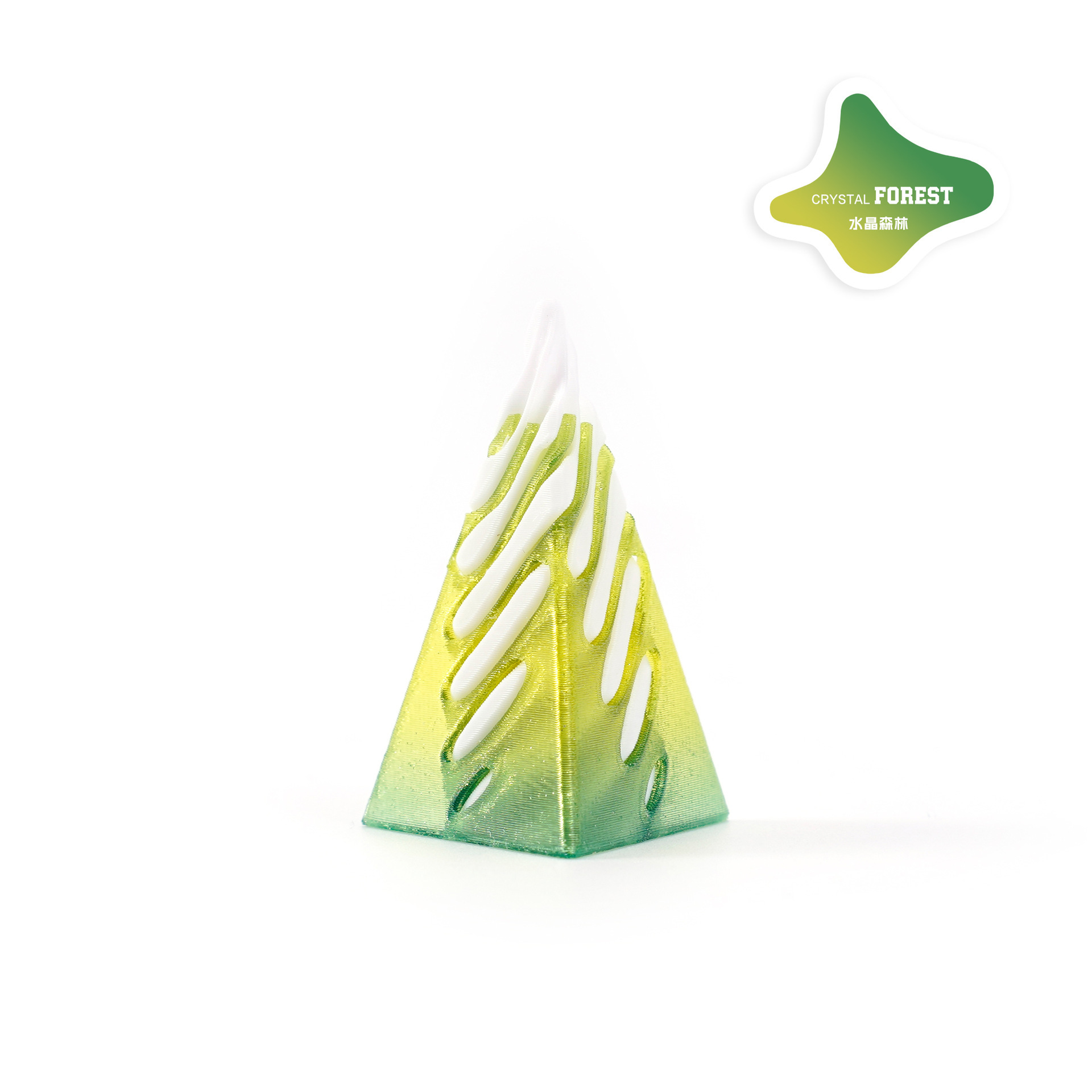 5cm triángulo bosque de cristal xuanle