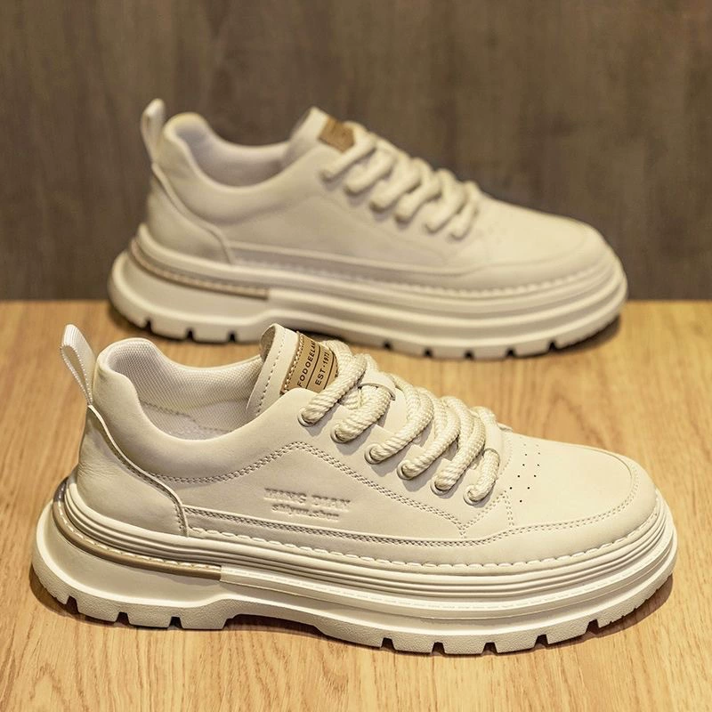 Martens, demi-season footwear, trend universal low boots, sports shoes platform for leather shoes, sneakers