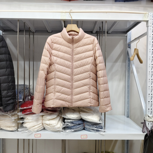 Demi-season fashionable velvet keep warm light and thin down jacket