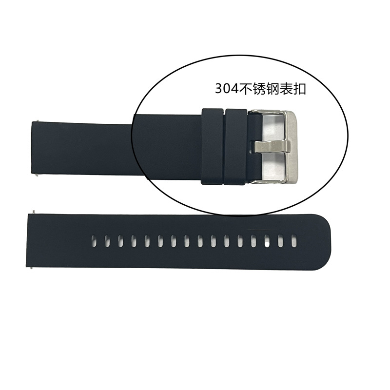 Brazalete de reloj inteligente de silicona 22mm para orejas rápidas de desmontaje para Huawei Samsung 20mm