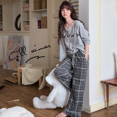 *Gill Aimar* 小熊家正品 秋季新品可爱卡通睡衣女家居服套装8330