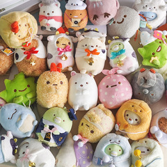 可愛角落生物炸蝦毛絨掛件公仔卡通玩偶包包掛飾少女心鑰匙扣玩具