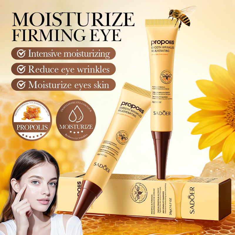 Cross-Border Factory Propolis Firming Eye Cream 20g Sadoer Skin Rejuvenating Eye Moisturizing Cream Foreign Trade Processing
