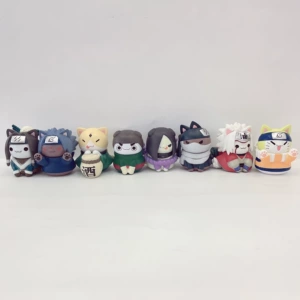 Набор из 8 фигурок котиков по «Наруто» для декора и коллекции