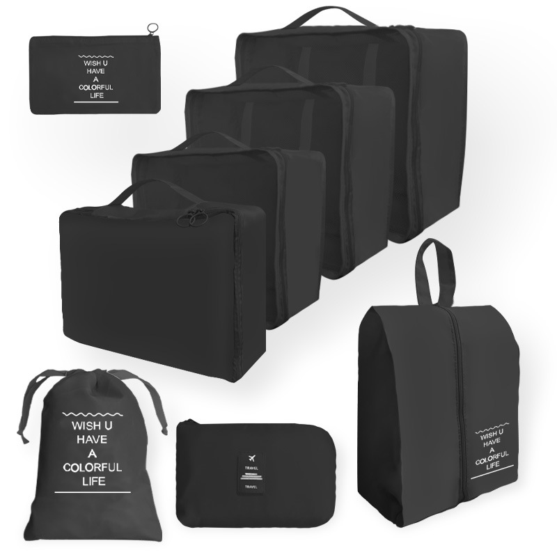 Bolsa de almacenamiento de viaje transfronterizo juego de cosméticos de lavado digital bolsa de almacenamiento subpaquete ropa zapatos bolsa de lona