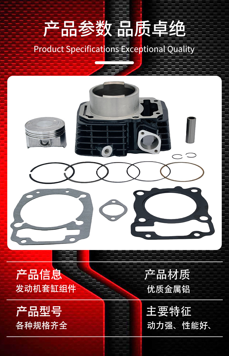 Xpulse200 Motorcycle Cylinder Kit Is Suitable for Hero Xpulse 200t 200X Cylinder Piston Ring 66.5mm