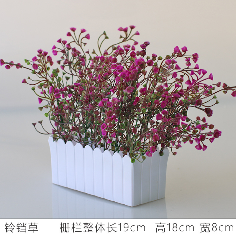 Flor artificial jardín de flores de plástico traje de valla de flores artificiales decoración de la ventana interior y exterior decoración floral decoración de la Mesa maceta flor