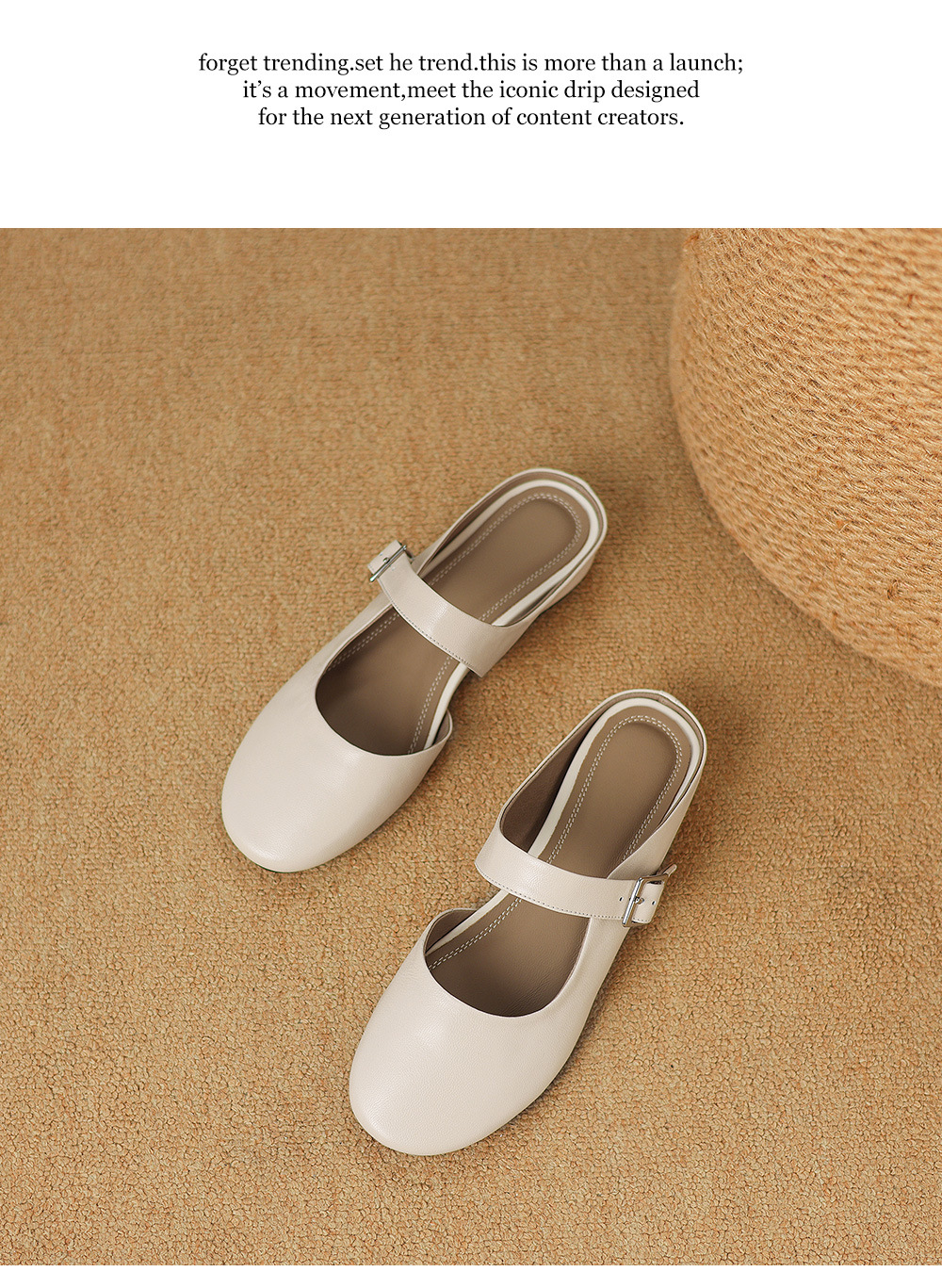 Sandal nữ quai chữ V đế bệt mũi tròn hở gót — đen chi tiết 21