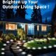 New Amazon Solar Side-Emitting Underground Light Outdoor Courtyard Floor Lamp Courtyard Decoration Small Round Underground Light
