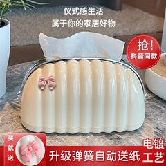 紙箱を引き出して客間にランクアップして香りの贅沢な創意風ネットの赤い軽いデスクトップのクリームの高級な小さいティッシュの箱を弾きます。