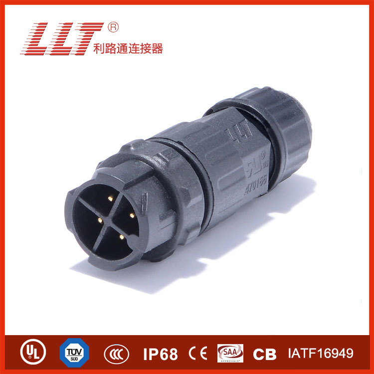 M16 self-locking female connector socket configuration industrial cable connector