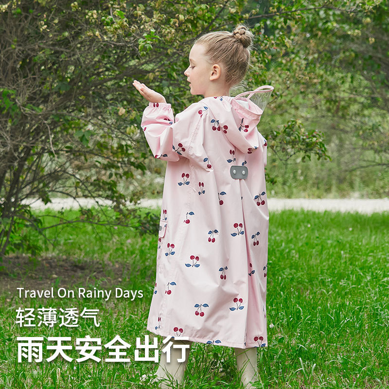 2025 New Children's Raincoat for Primary and Secondary School Children's Primary School Special Spring Asian Spinning Cloth Poncho Kindergarten 2025 New Children's Raincoat for Primary and Secondary School Children's Primary School Special Spring Asian Spinning Cloth Poncho Kindergarten