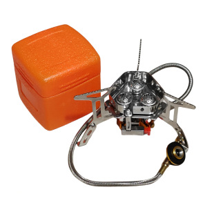 Outdoor camping stove portable folding gas stove barbecue stove electronic ignition gas stove outdoor convenient stove