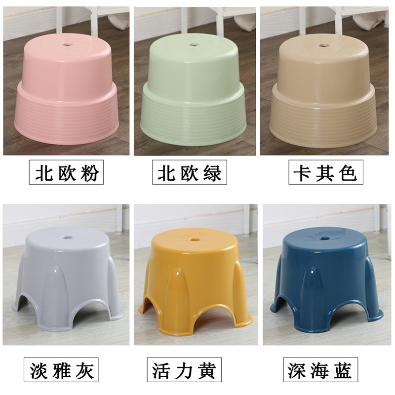 Plastic stool thickened cooked rubber family low stool Children's…
