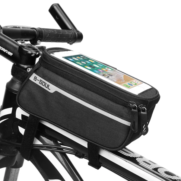 B- SOUL Mountain bike bag front beam bag bicycle bag road car front bag riding equipment mobile phone bag upper tube bag