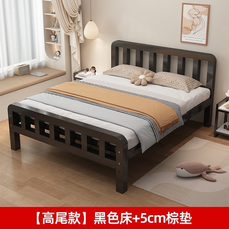 铁艺床双人床1.5米欧式家用1.8铁床单人不锈钢出租房铁架批发|undefined