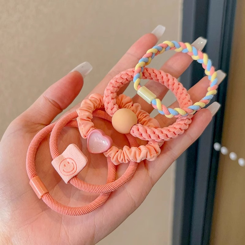 Anillo de cabello de dopamina de oso para niños de mujer correa de cabello de alta sensibilidad no lastimar cabello de cabello de cola de caballo adornos de cabello al por mayor