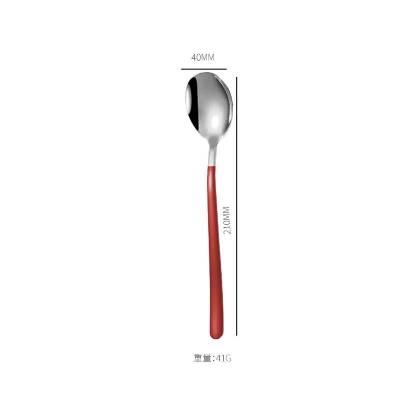 컬러스푼  한식(304대) 레드실버