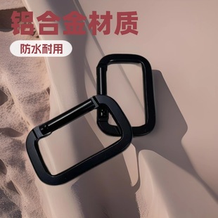 Carabiner Manufacturer Square Safety Buckle Mountaineering Hook Buckle Aluminum Alloy Carabiner Climbing Buckle Water Bottle Buckle Outdoor Buckle