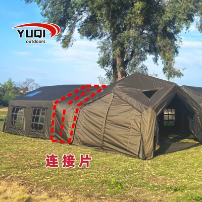 Car Rear Inflatable Tent Military Avtomobil dam çadırları - connecting-piece-5-8-people