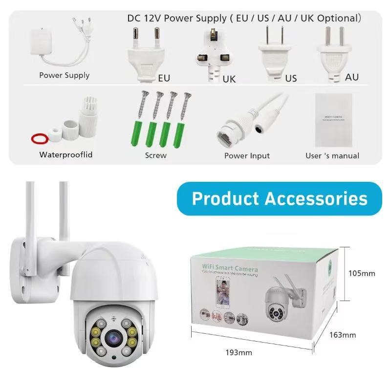 ICSEE Xiongmai A8 Wireless wifi camera dual-light night vision mobile phone remote monitoring camera for home outdoor use details Picture