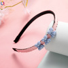 Children's cartoon universal headband with bow to go out, cute scalloped hairpins for elementary school students, hair accessory