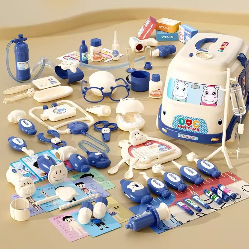 [대형 구급차 수납] 블루 72종 세트