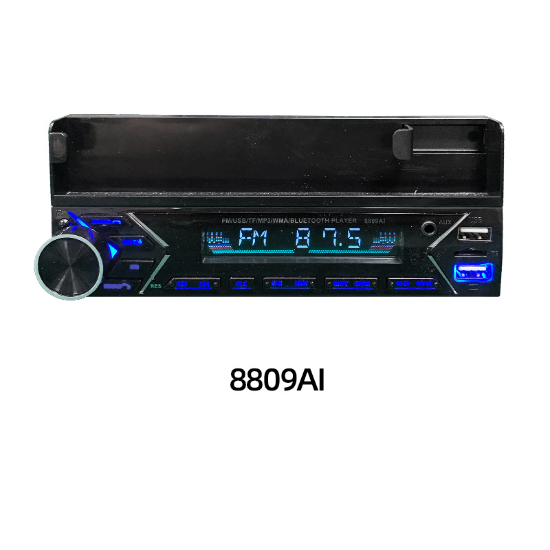 Reproductor de control de voz MP3 Bluetooth manos libres enchufable tarjeta TF doble radio de música sin pérdida U