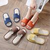 Summer non-slip slippers suitable for men and women for beloved indoor, cotton and linen, wholesale