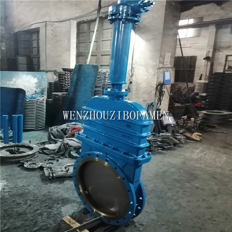 煤气暗杆刀型闸阀 DMZ573F-10C DMZ573F-16C 伞齿轮污水刀型闸阀