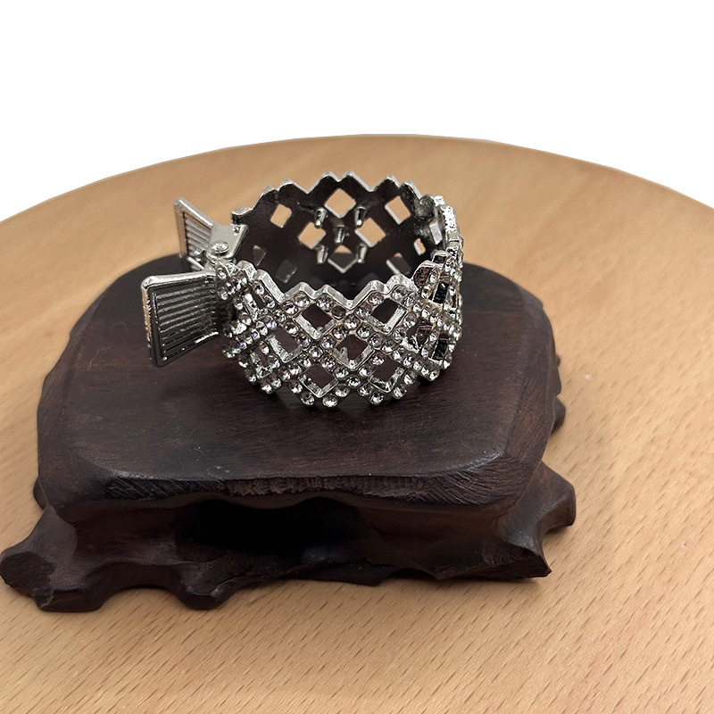 다이아몬드 포니테일 클립 [실버]