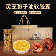 金芝弘康牌灵芝孢子油礼盒装源头厂家可批发代发灵芝孢子油软胶囊