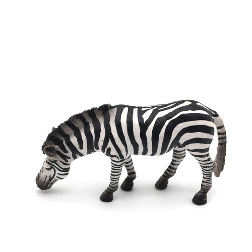 PVC Simulated Zebra Model, Children's Early Education Solid Zebra Toy, Wildlife Park Ornament Wholesale