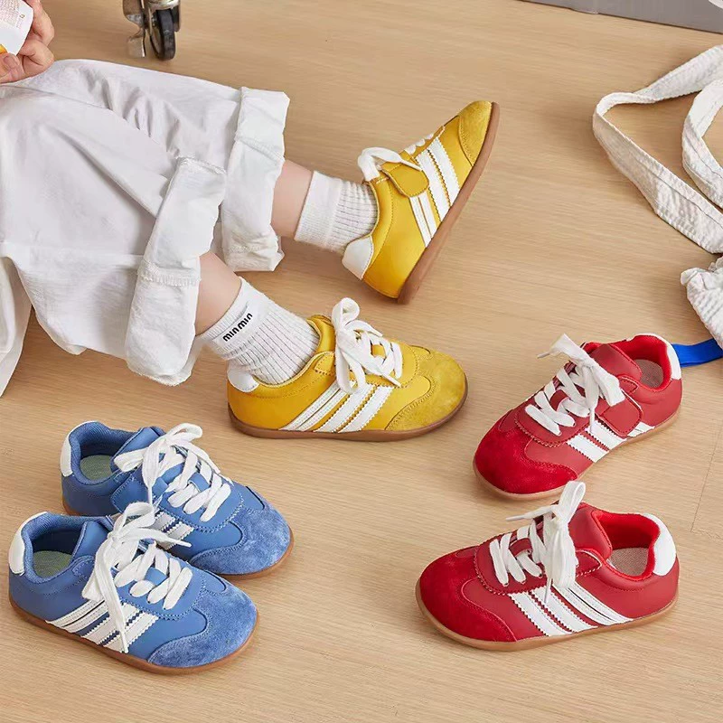 Спортивная морали обувь для девочек весна и осень 2025 новая корейская версия обуви для мальчиков