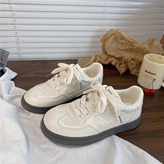 復古小眾德訓板鞋女ins潮2025夏季新款透氣百搭休閒運動小白鞋子